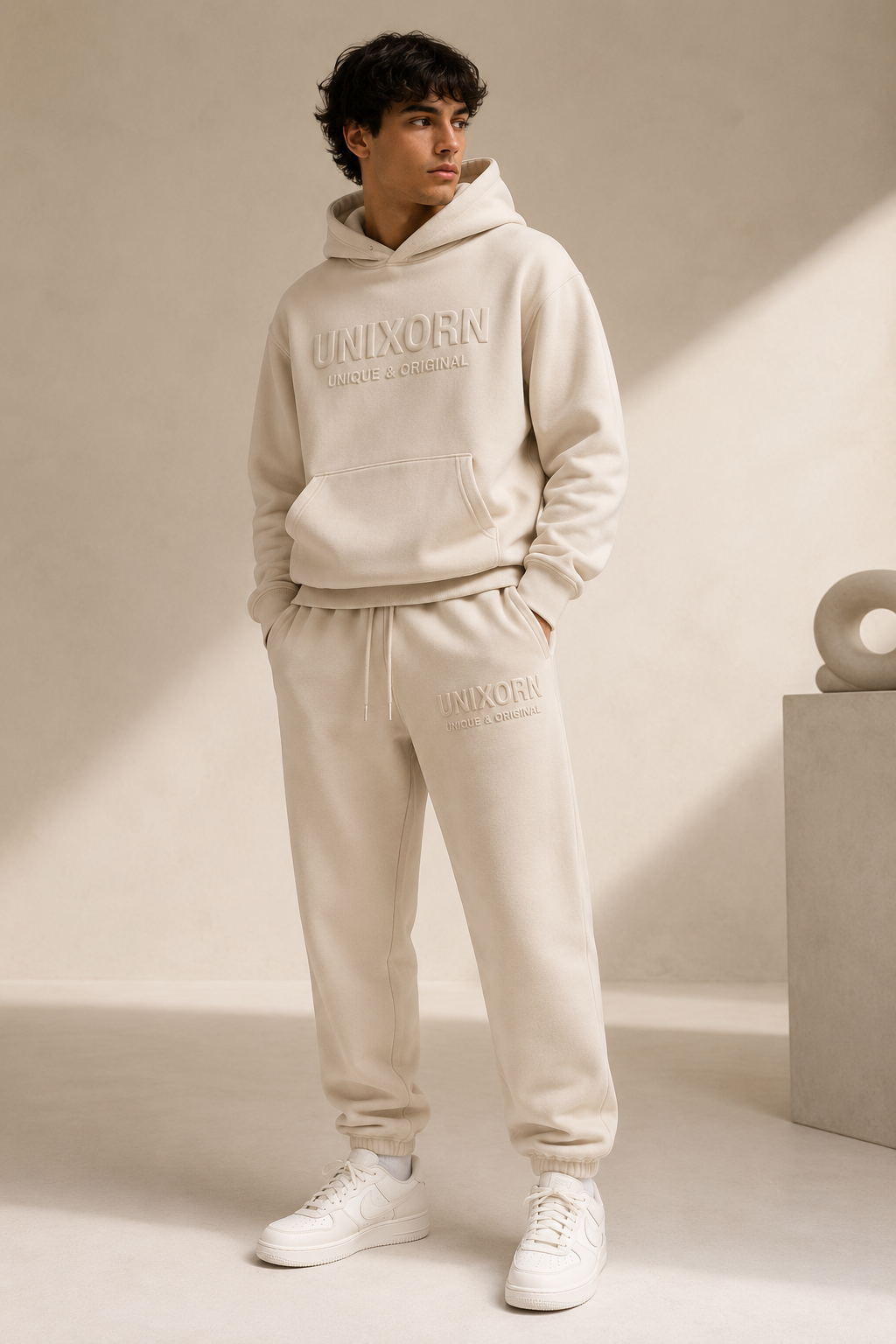 Cream Sweatpants